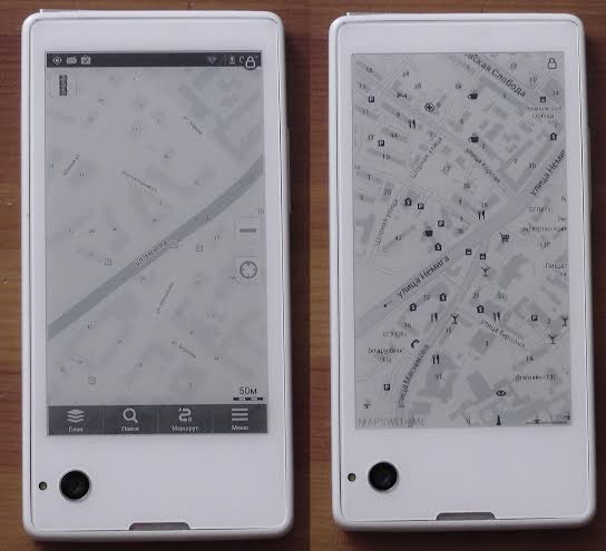 Как белорусы черно белые карты для YotaPhone разрабатывали 